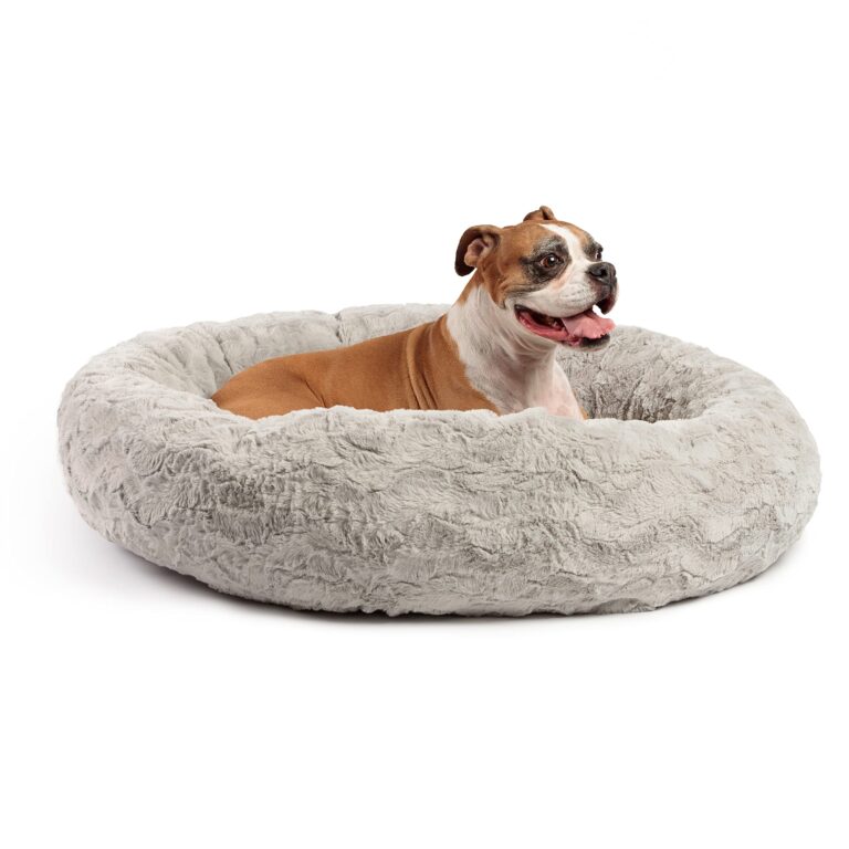 calming donut dog bed